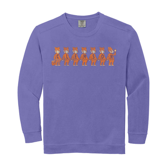Tiger Row Crewneck Fleece - (Multiple Colors)