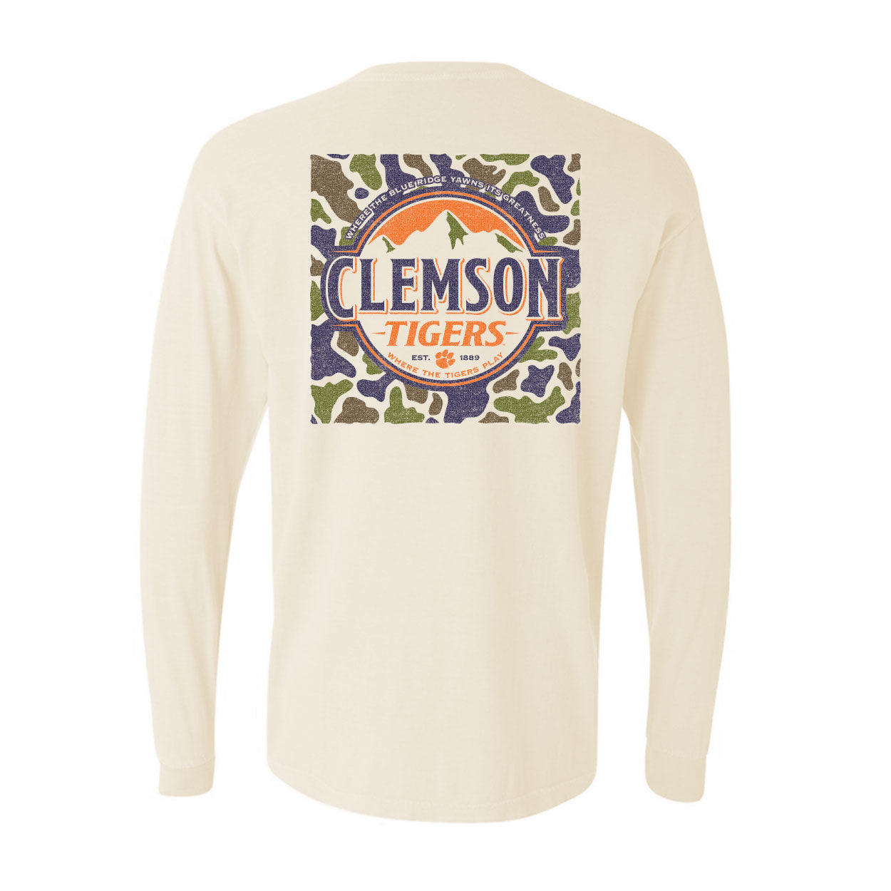Camo Mountains Long Sleeve – Tigertown Graphics