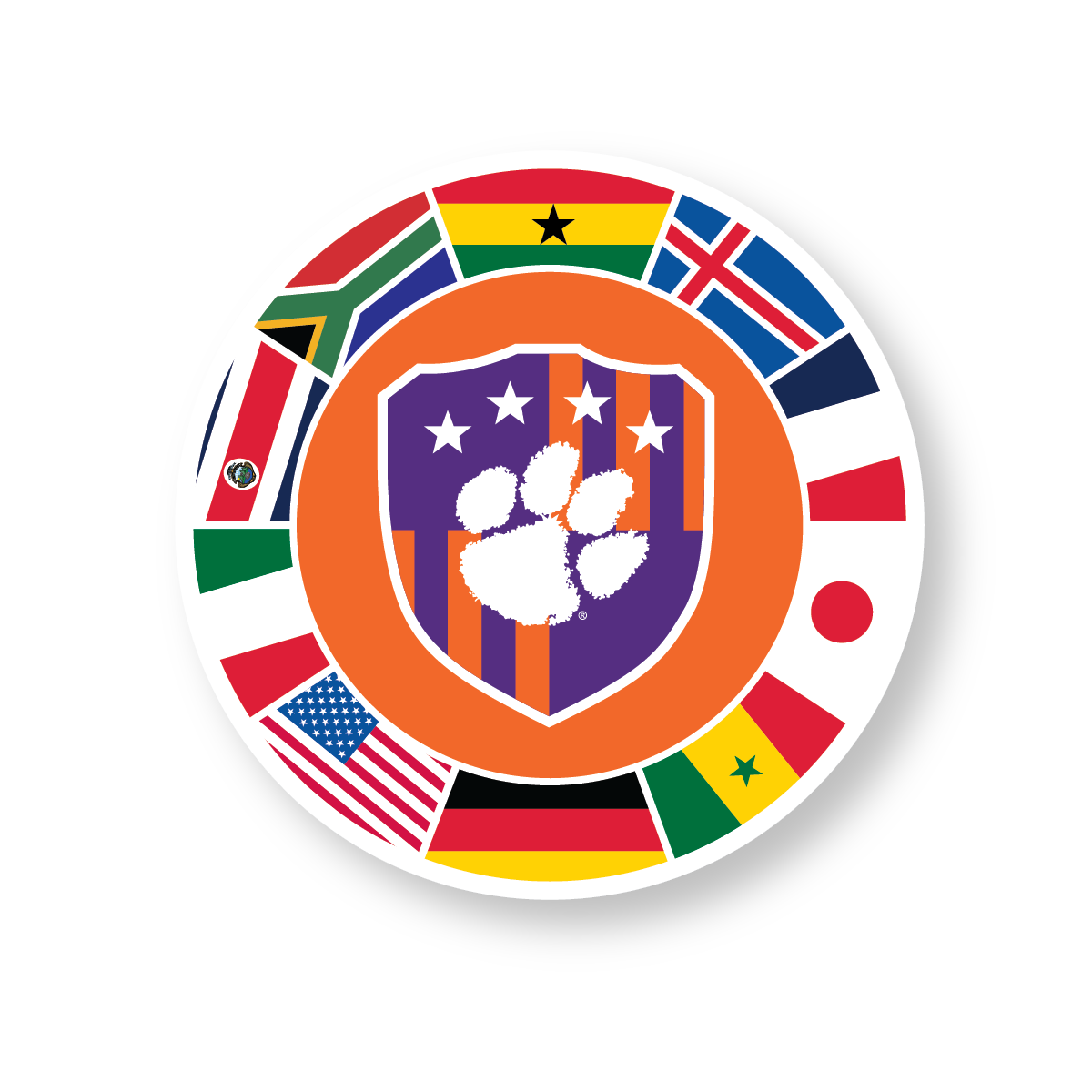 Clemson United World Cup Decal