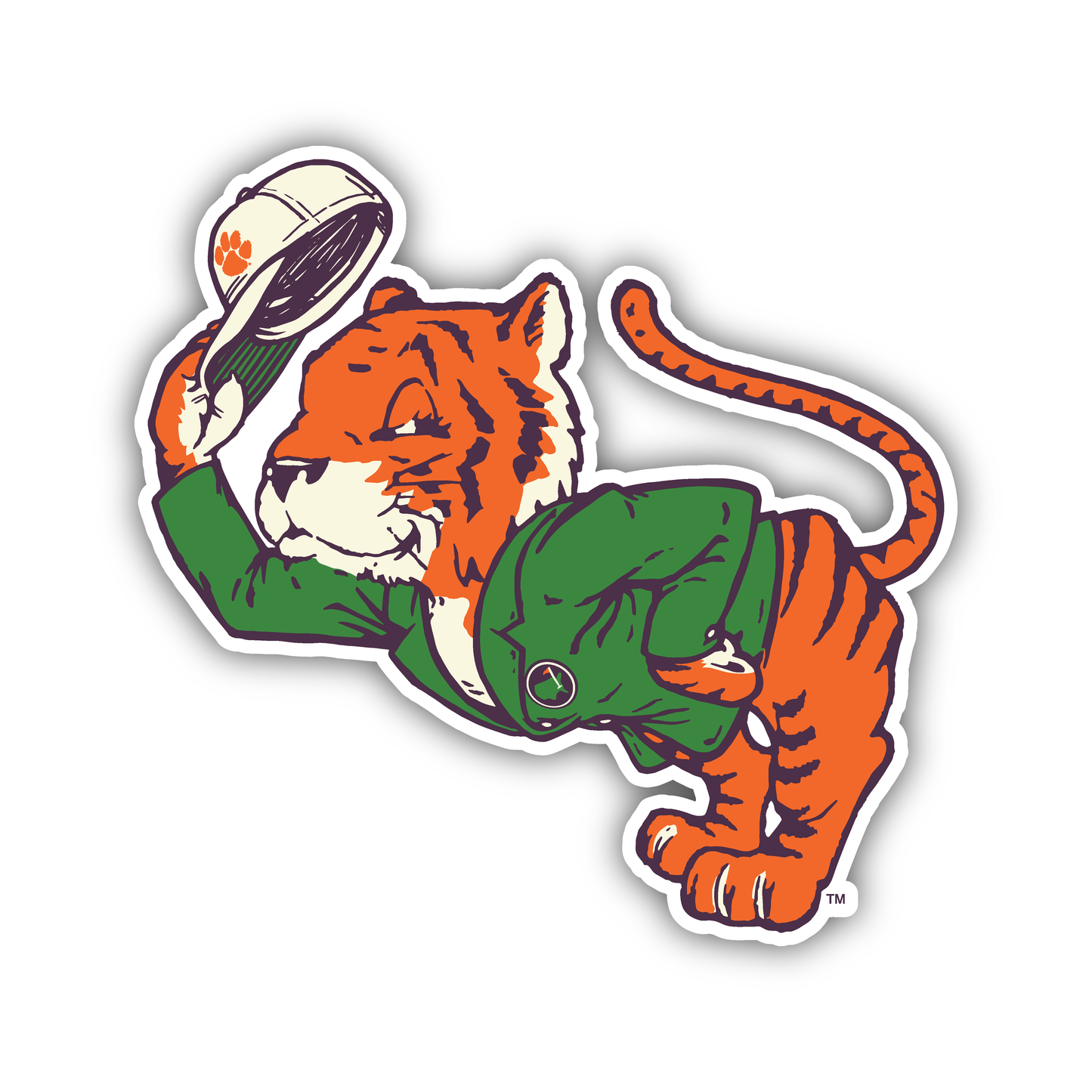 Augusta Clemson Man Decal - (Multiple Sizes)