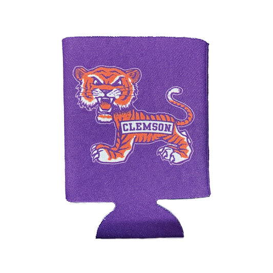 Old School Tiger Can Cooler - (Multiple Colors)