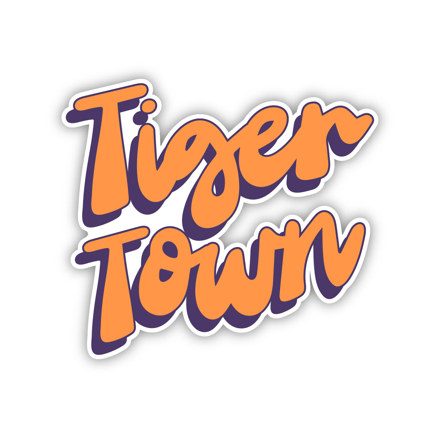Retro Tiger Town Decal - (Multiple Sizes)