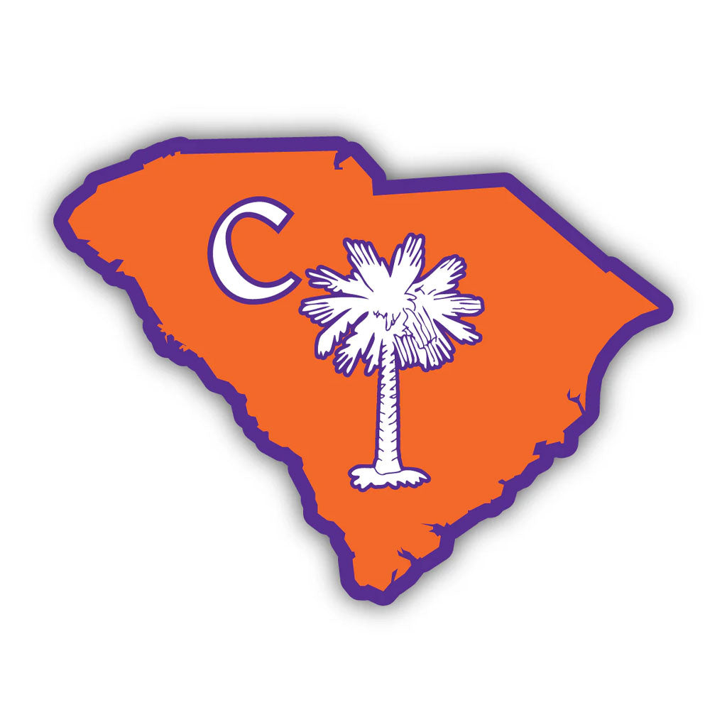 Palmetto Baseball C State Decal - (Multiple Sizes)