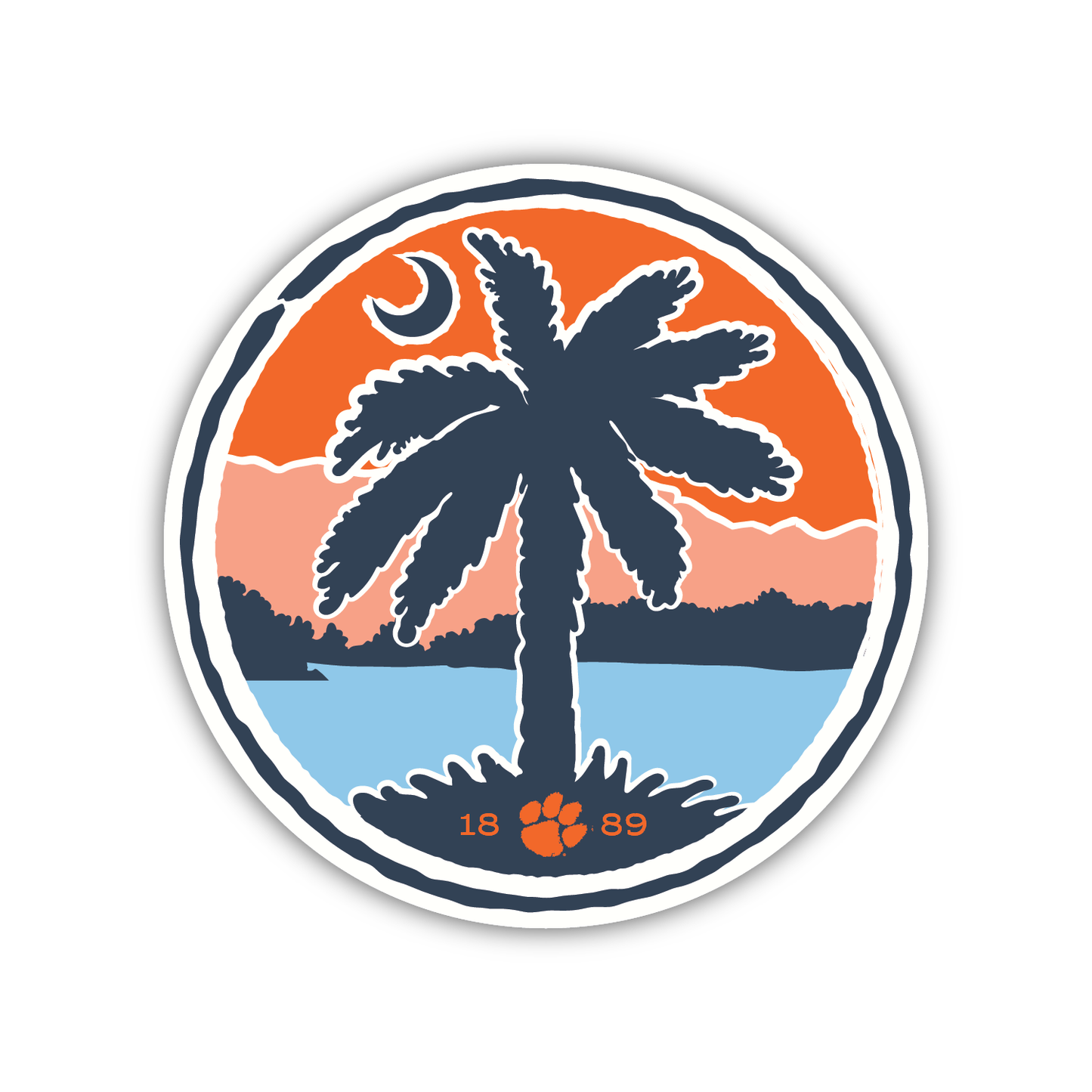 Palmetto Mountains Decal- (Multiple Sizes)