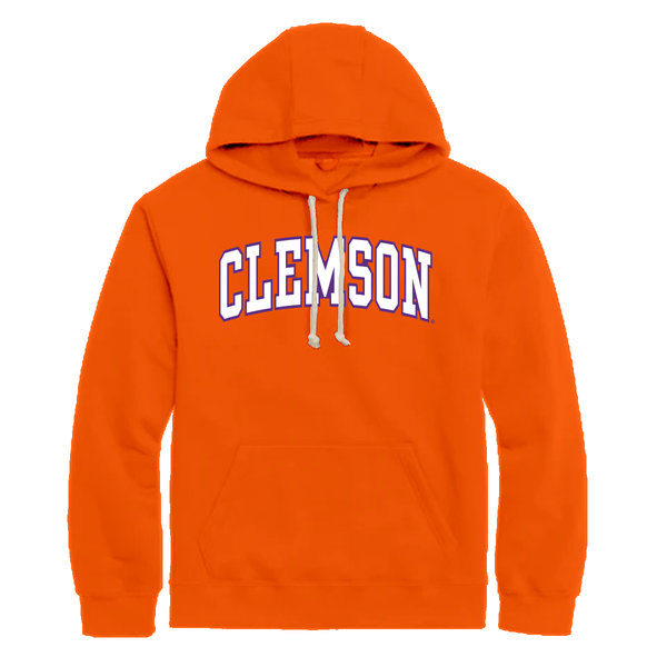 Youth Stadium Athletic Orange Clemson Tigers Big Logo Pullover Hoodie