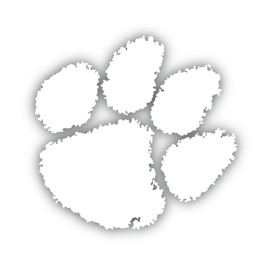 Official Clemson Paw Decal - (Multiple Colors)