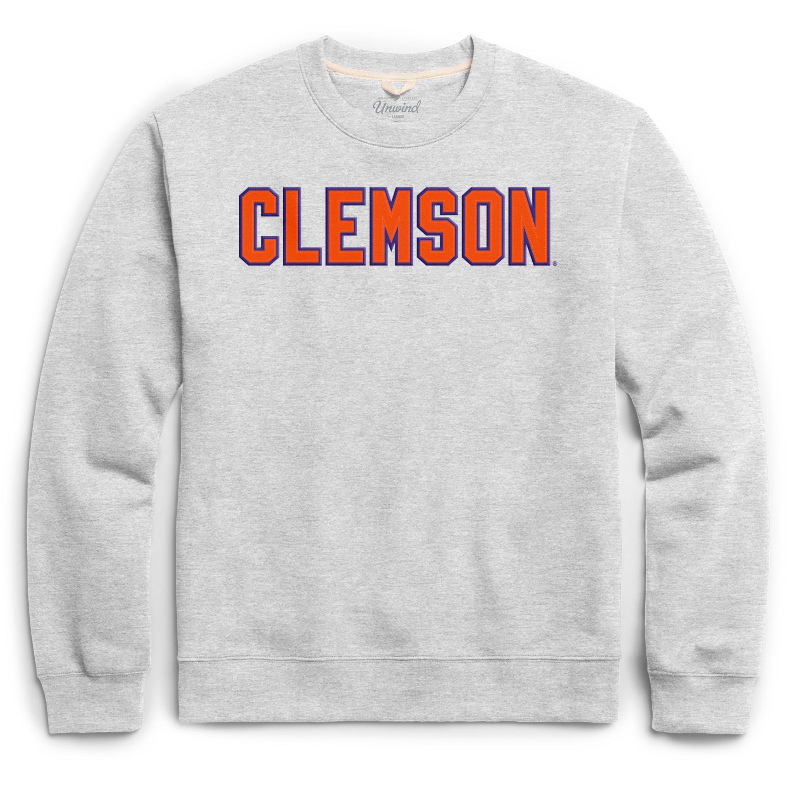 Clemson Essential Crew Gray
