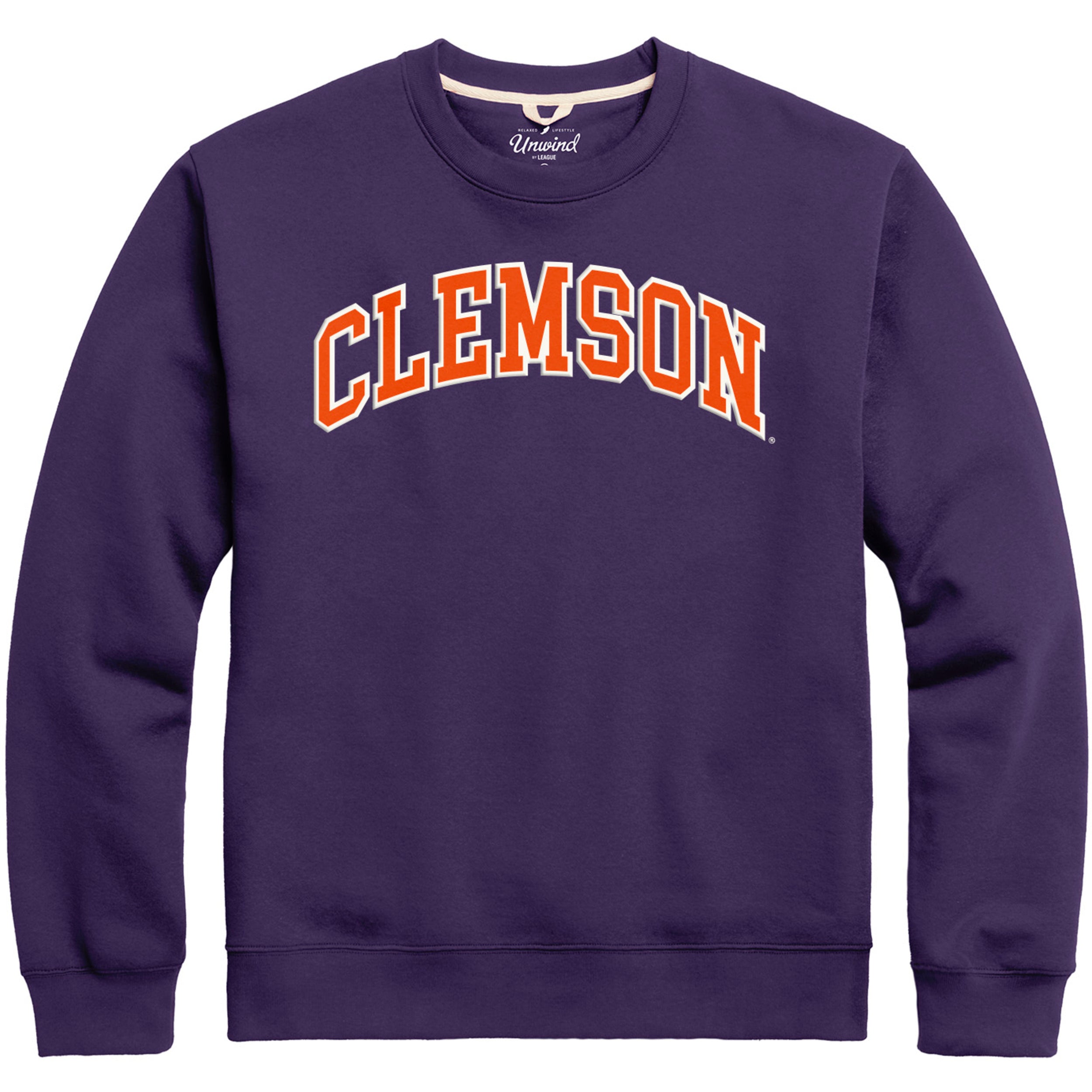 Clemson Arch Essential Crew Purple