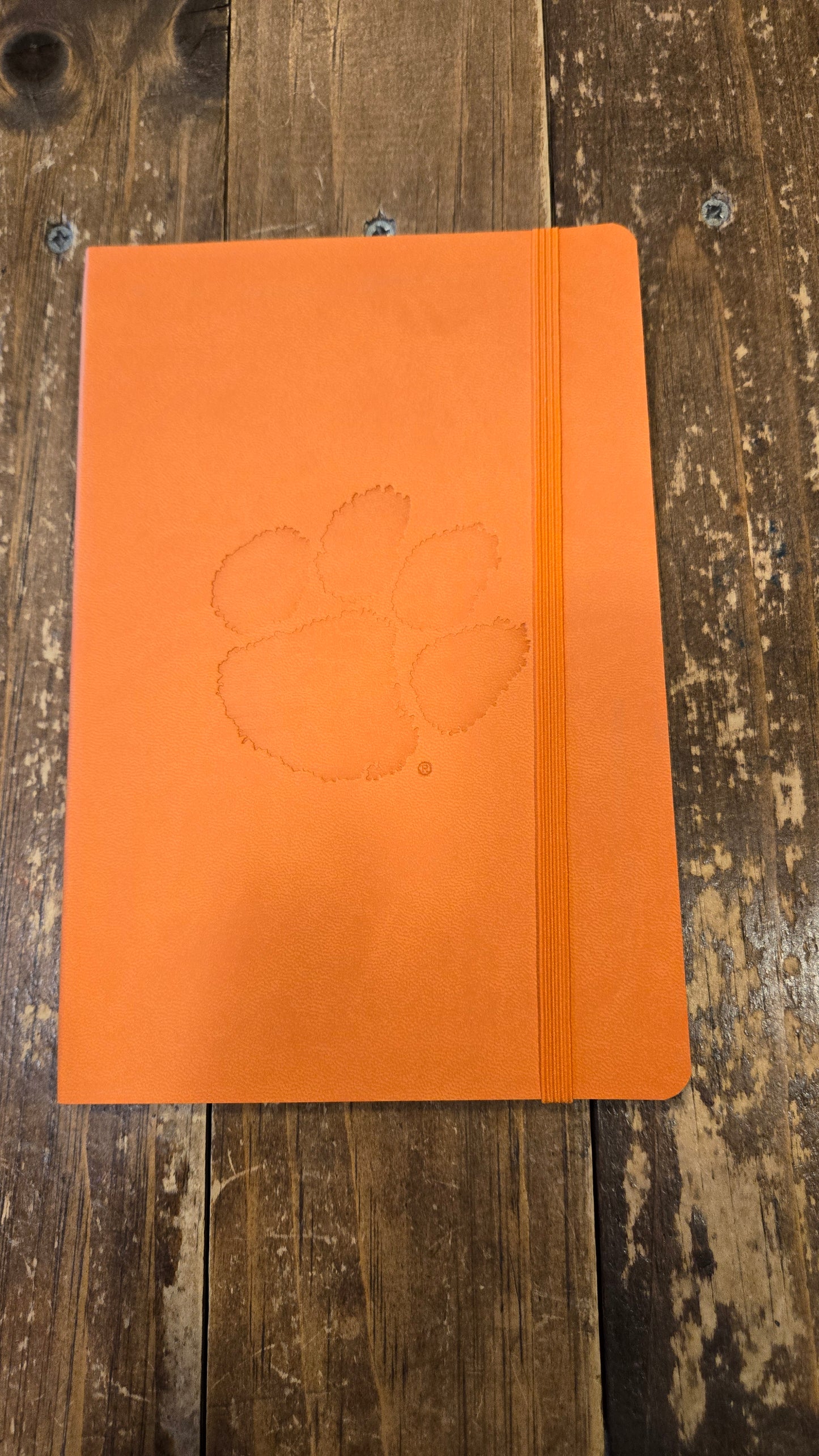 Clemson Paw Embossed Journal