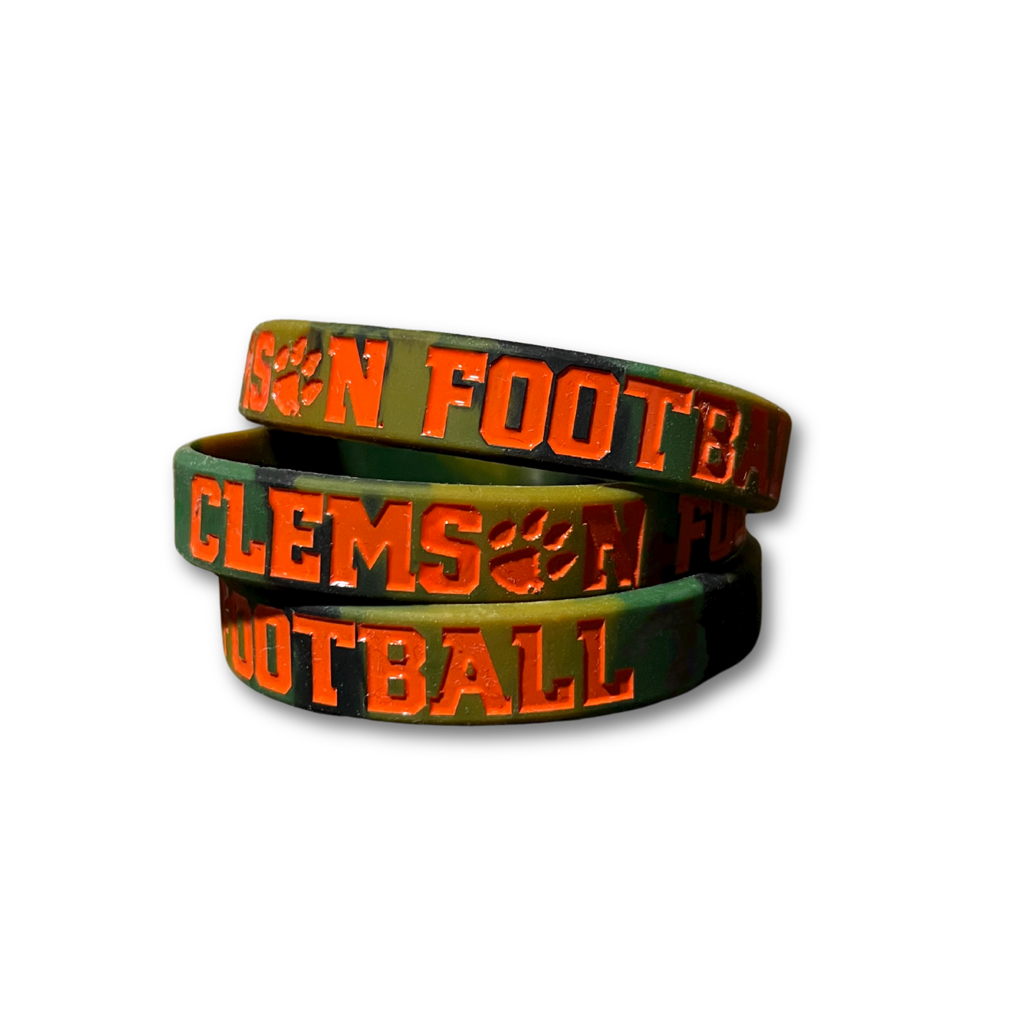 Clemson Football Rubber Bracelet