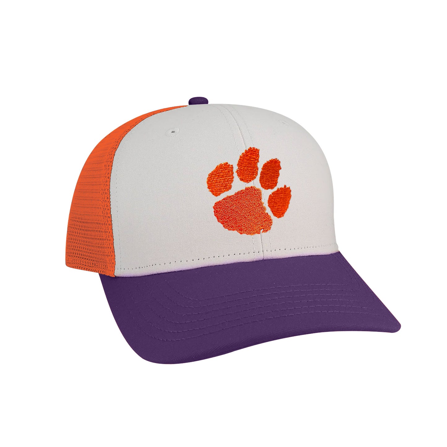 3 Color Clemson Paw Trucker