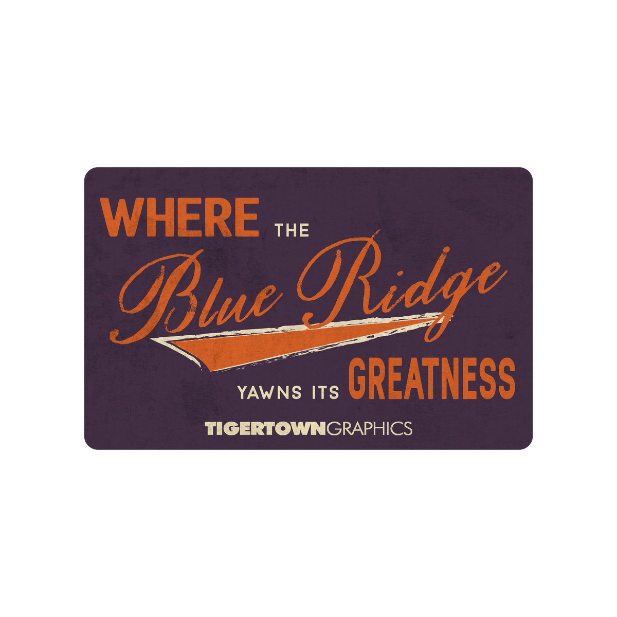 Graphics Blue Ridge Blue Ridge - Gift Card – Tigertown Graphics