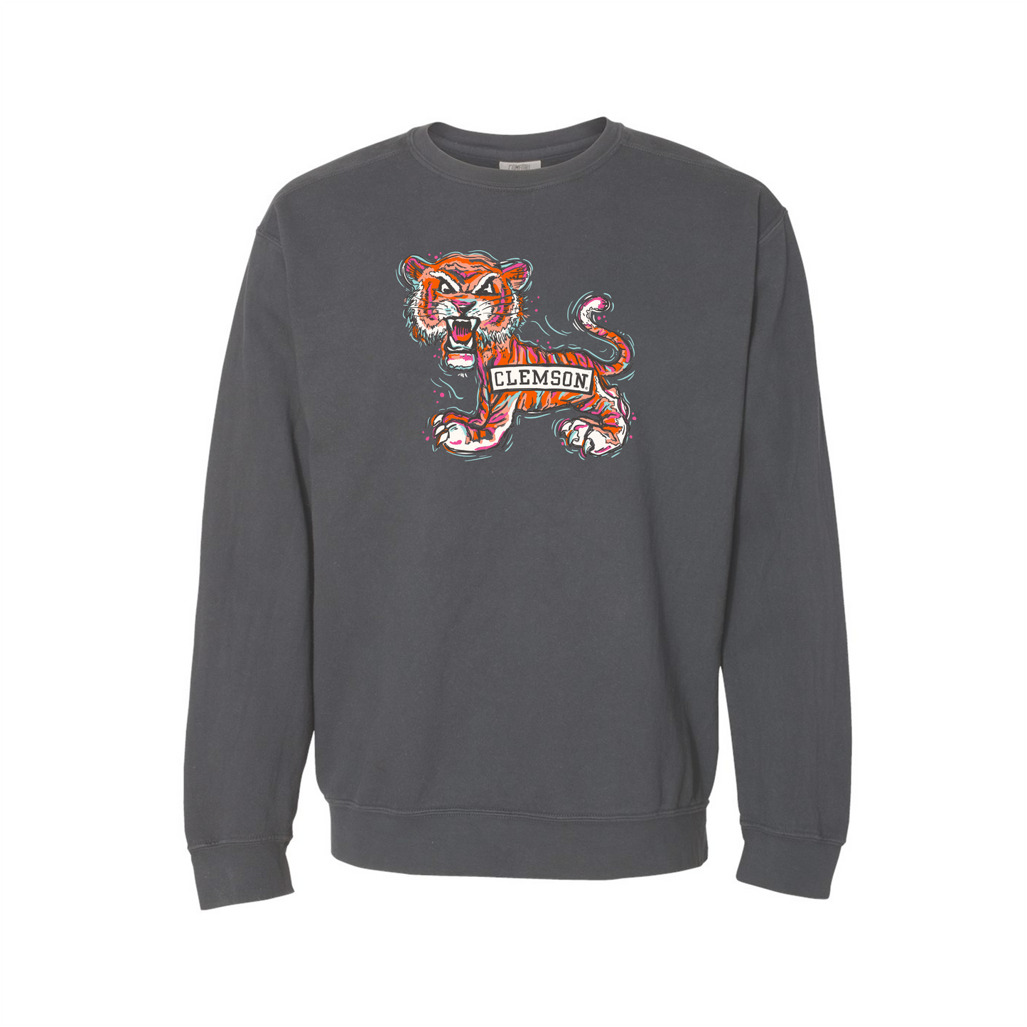 Painted Old School Tiger Lightweight Fleece