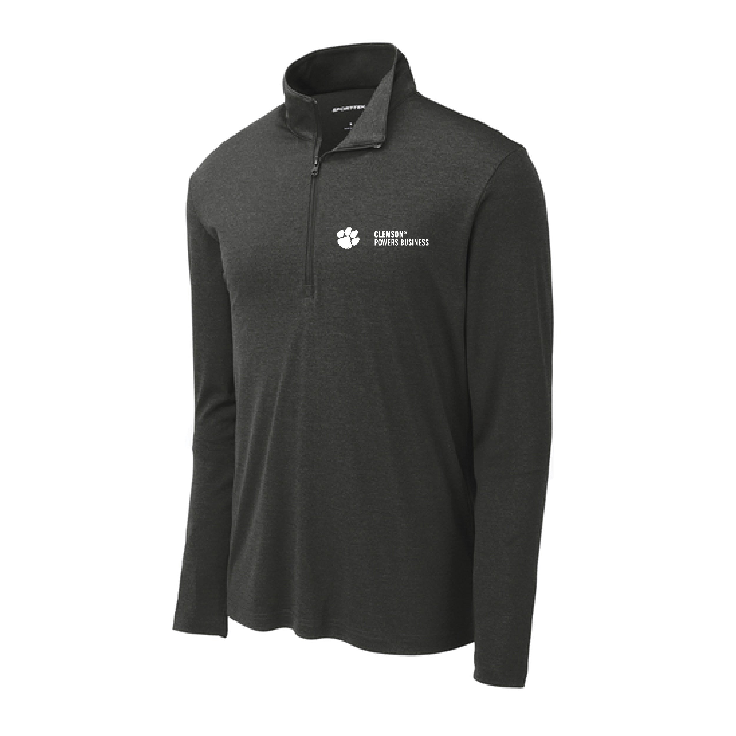 (Pre-Order) Powers College of Business Sports Tek 1/4 Zip- Black Heather