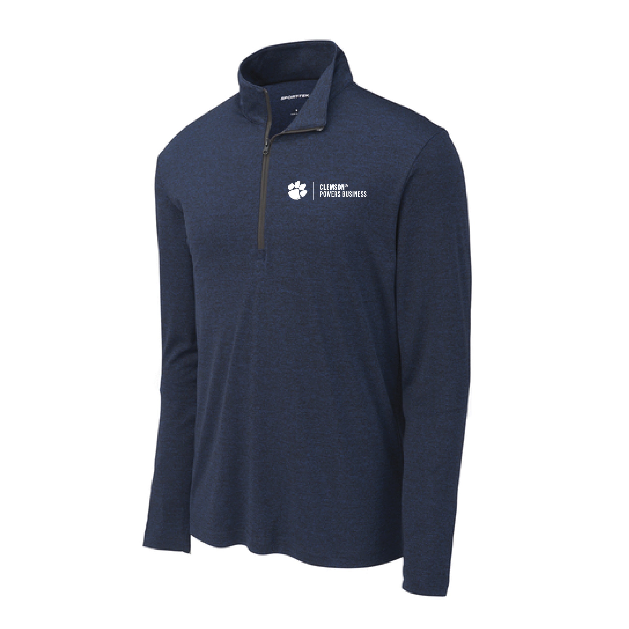 (Pre-Order) Powers College of Business Sports Tek 1/4 Zip- Deep Heather Navy