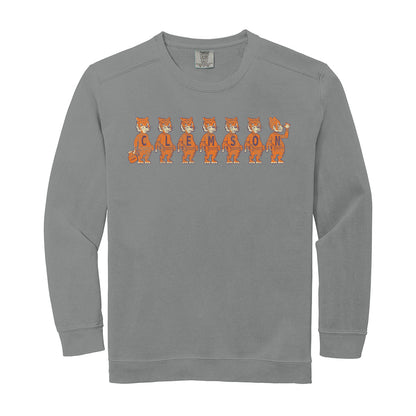 Tiger Row Crewneck Fleece- (Multiple Colors)