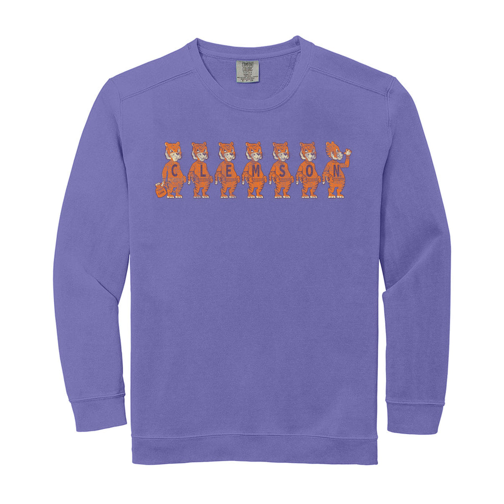 Tiger Row Crewneck Fleece - (Multiple Colors)