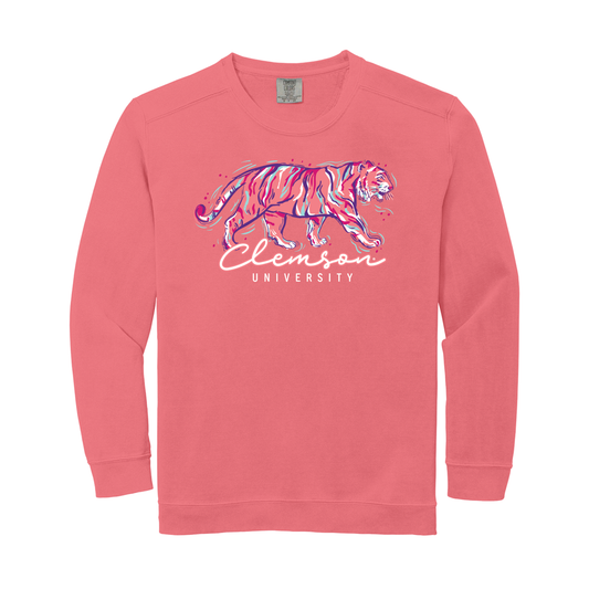 Pink Painted Tiger Crew