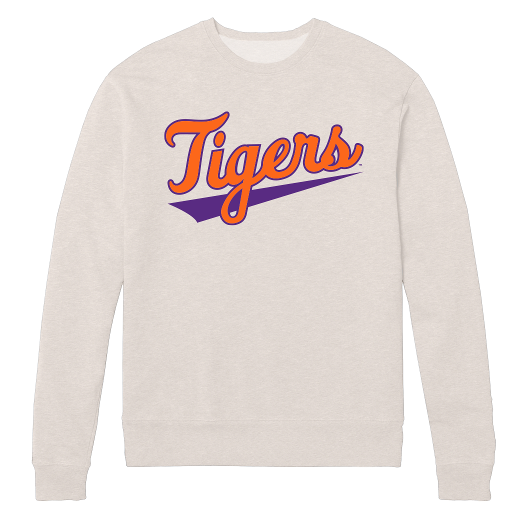 Tigers Script Fleece Crew