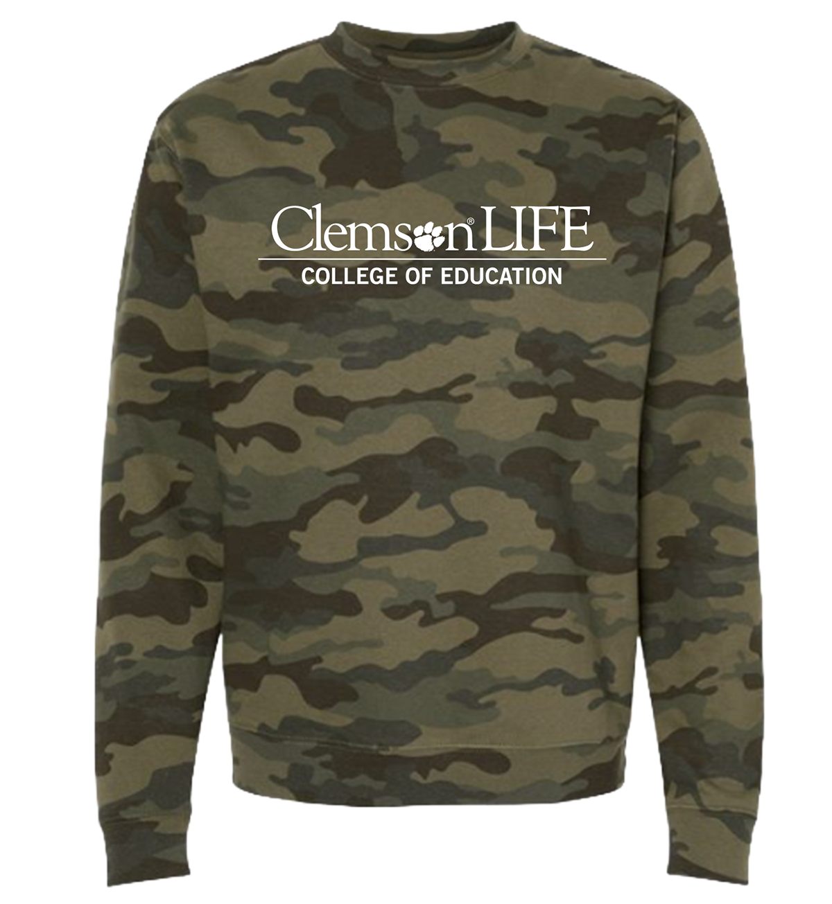 ClemsonLIFE Crewneck- Forest Camo- (Pre-Order)