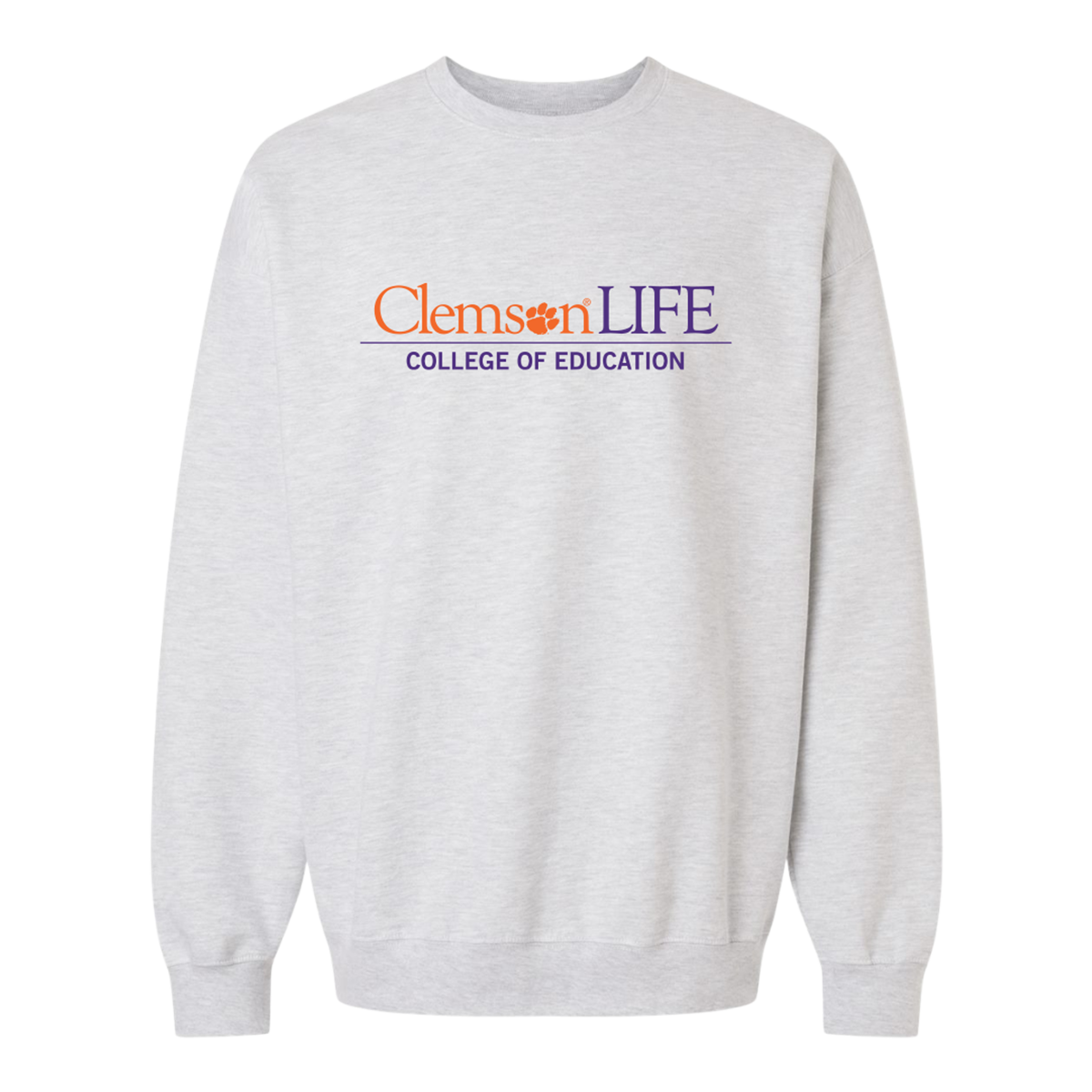 ClemsonLIFE Crewneck- Ash Grey- (Pre-Order)