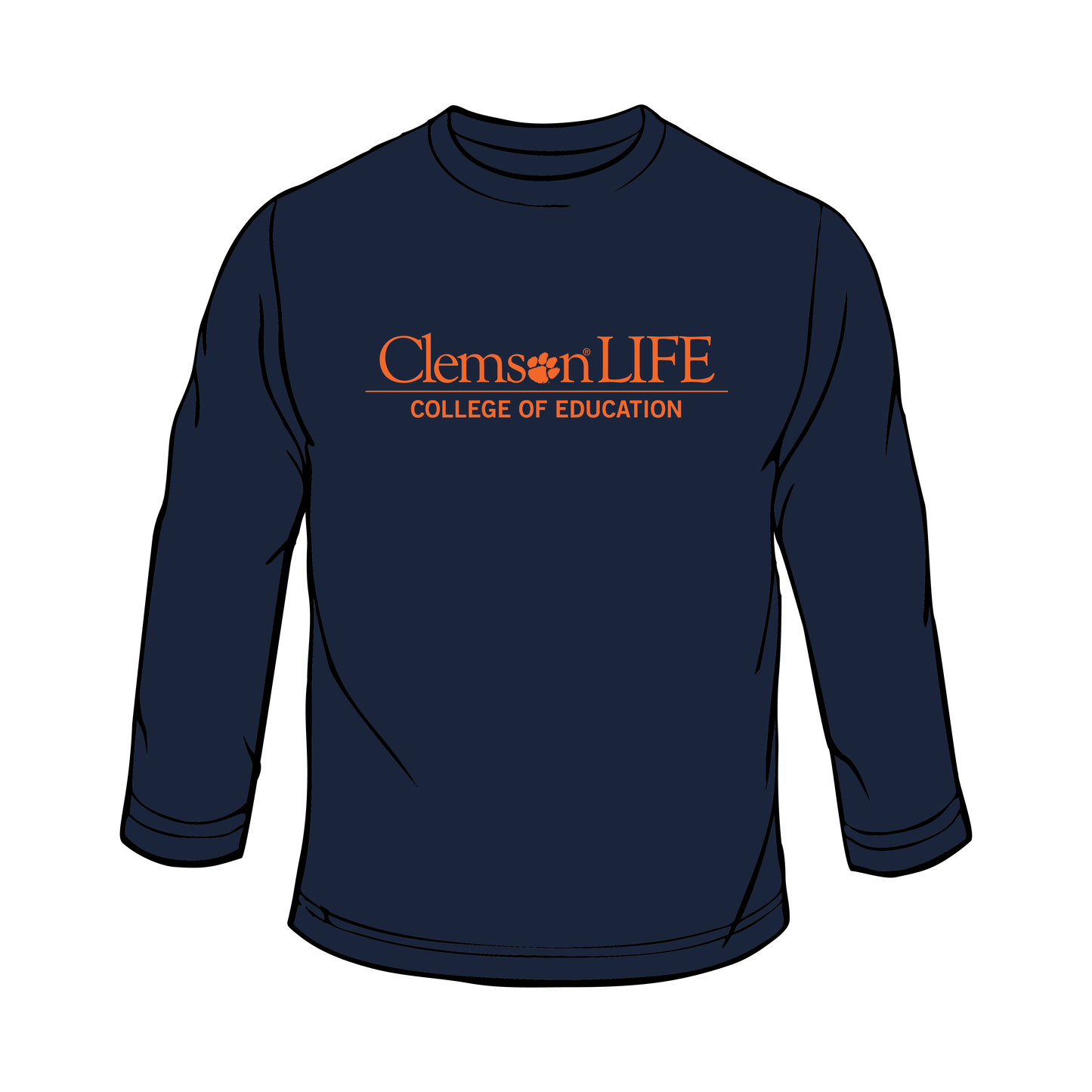 ClemsonLIFE Long Sleeve True Navy