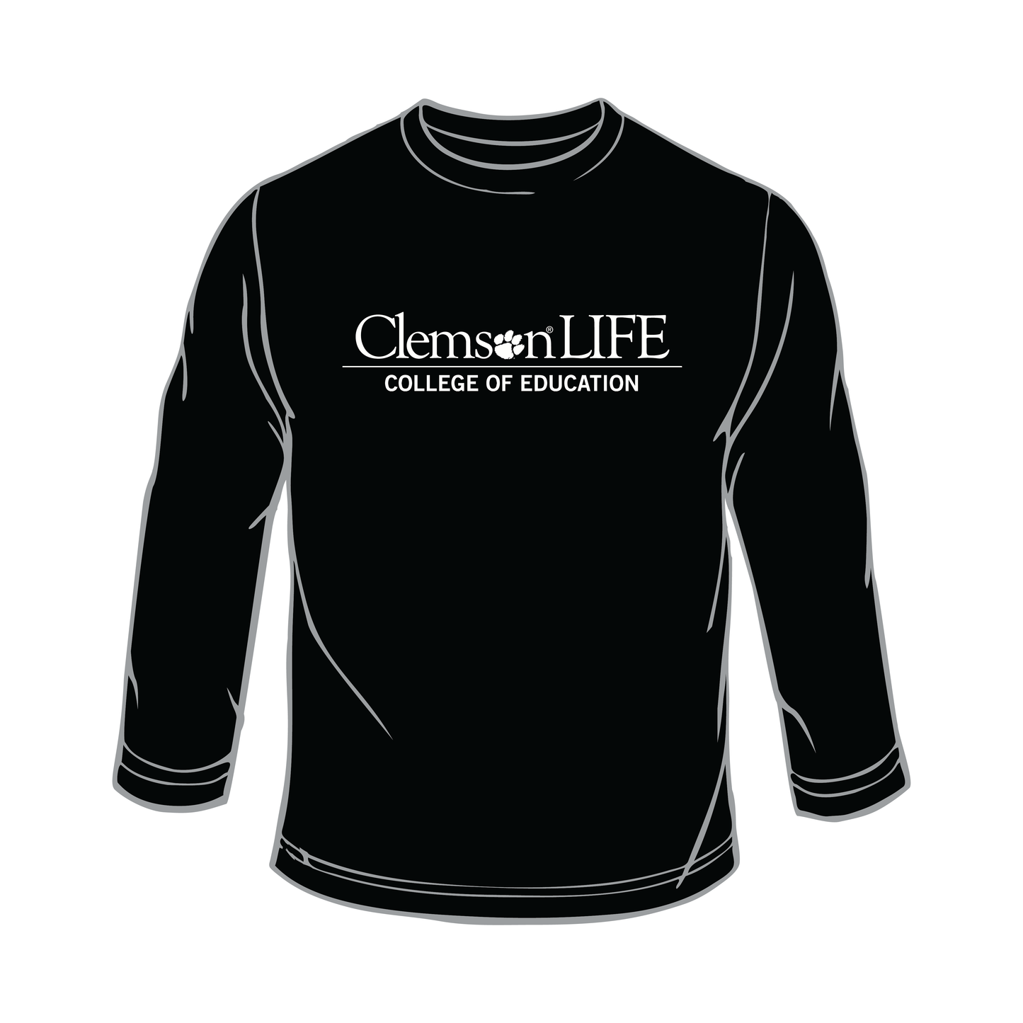 ClemsonLIFE Long Sleeve Black