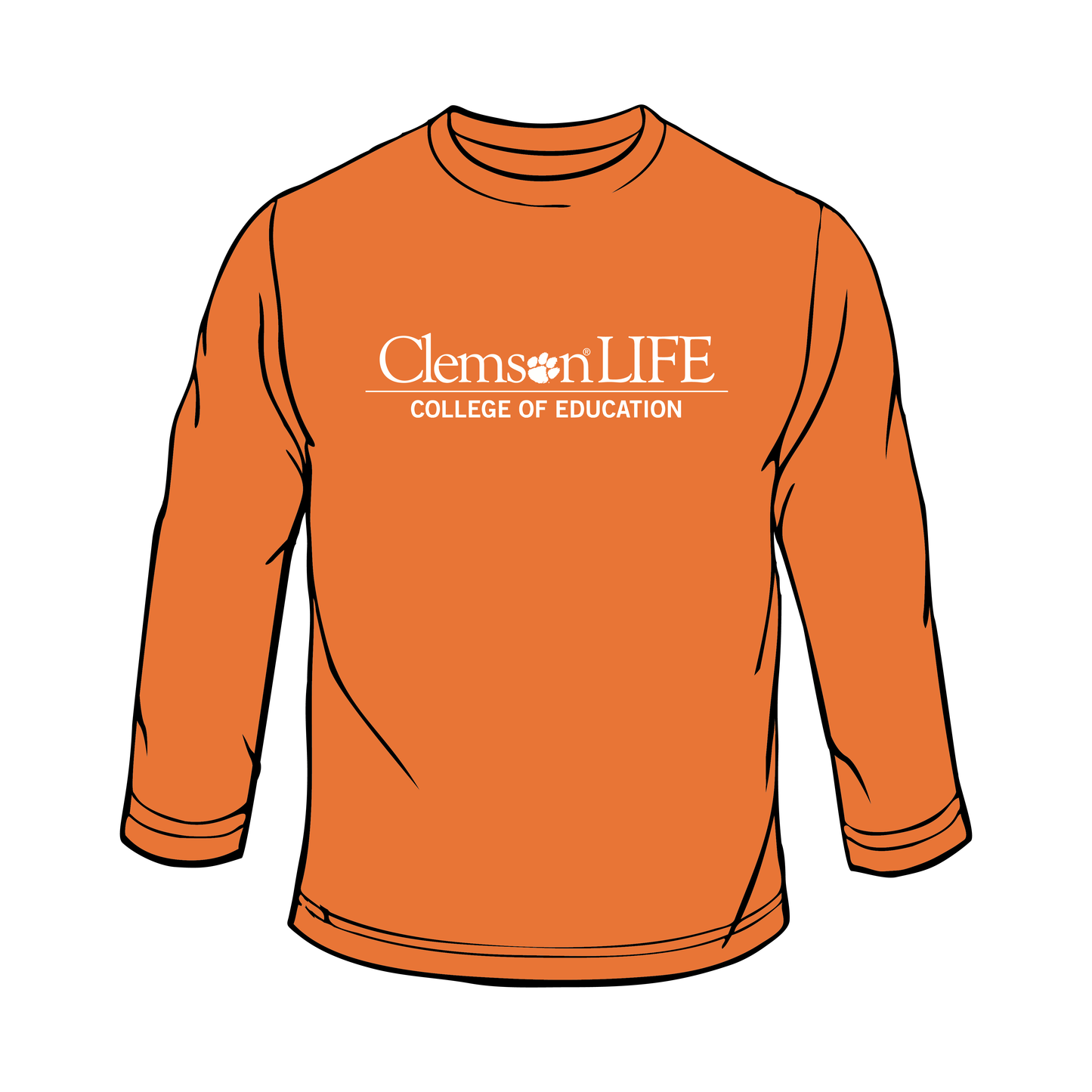ClemsonLIFE Long Sleeve Burnt Orange