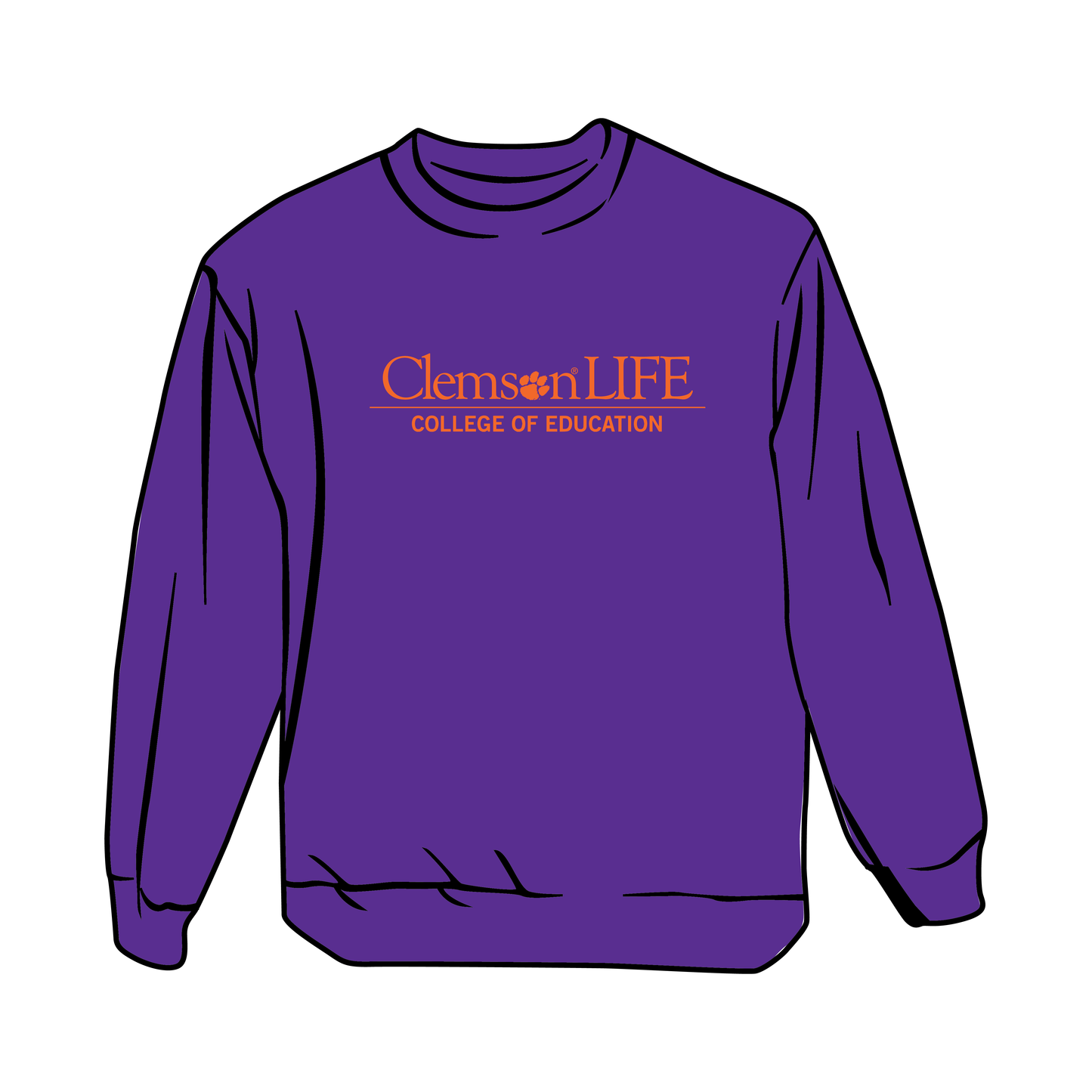 ClemsonLIFE Sweatshirt Purple