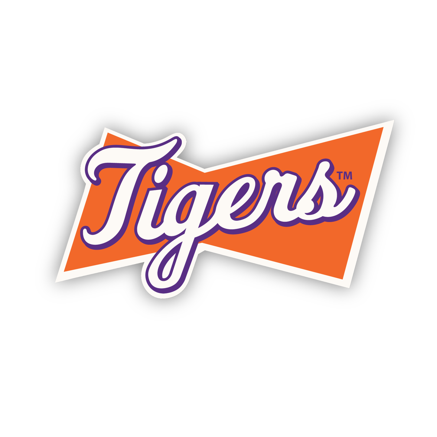 Tigers Bow Tie Decal- (Multiple Sizes)