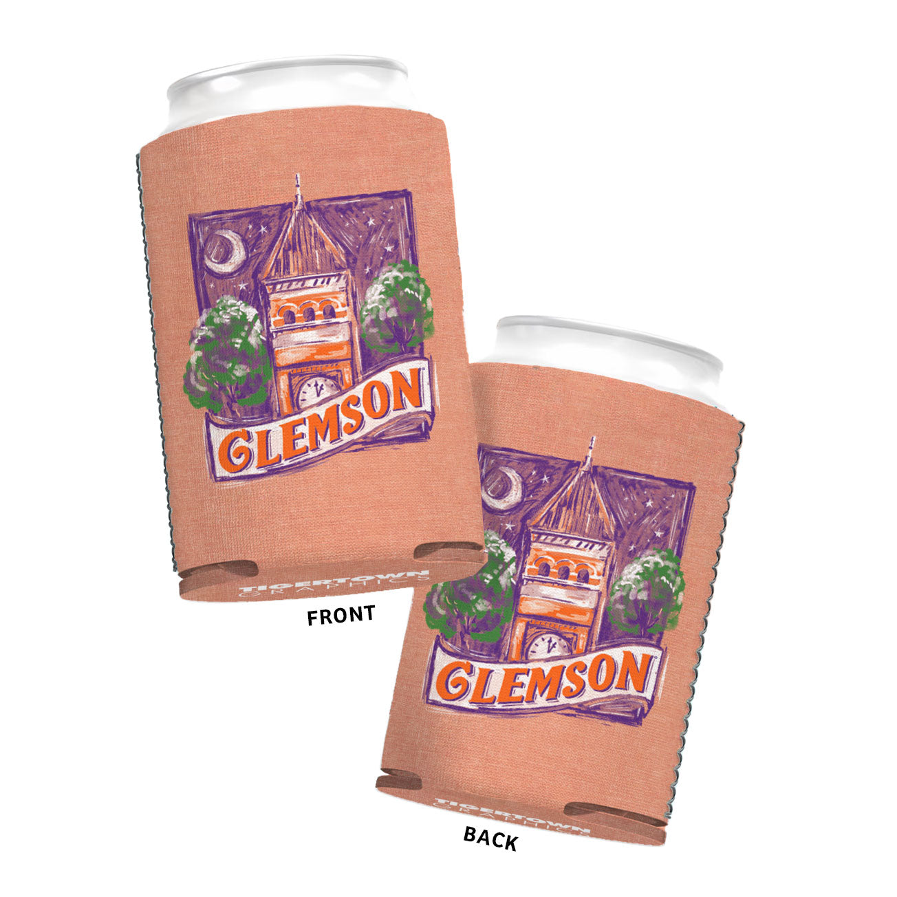 Clock Tower Can Cooler Tigertown Graphics Clock tower can cooler tigertown graphics