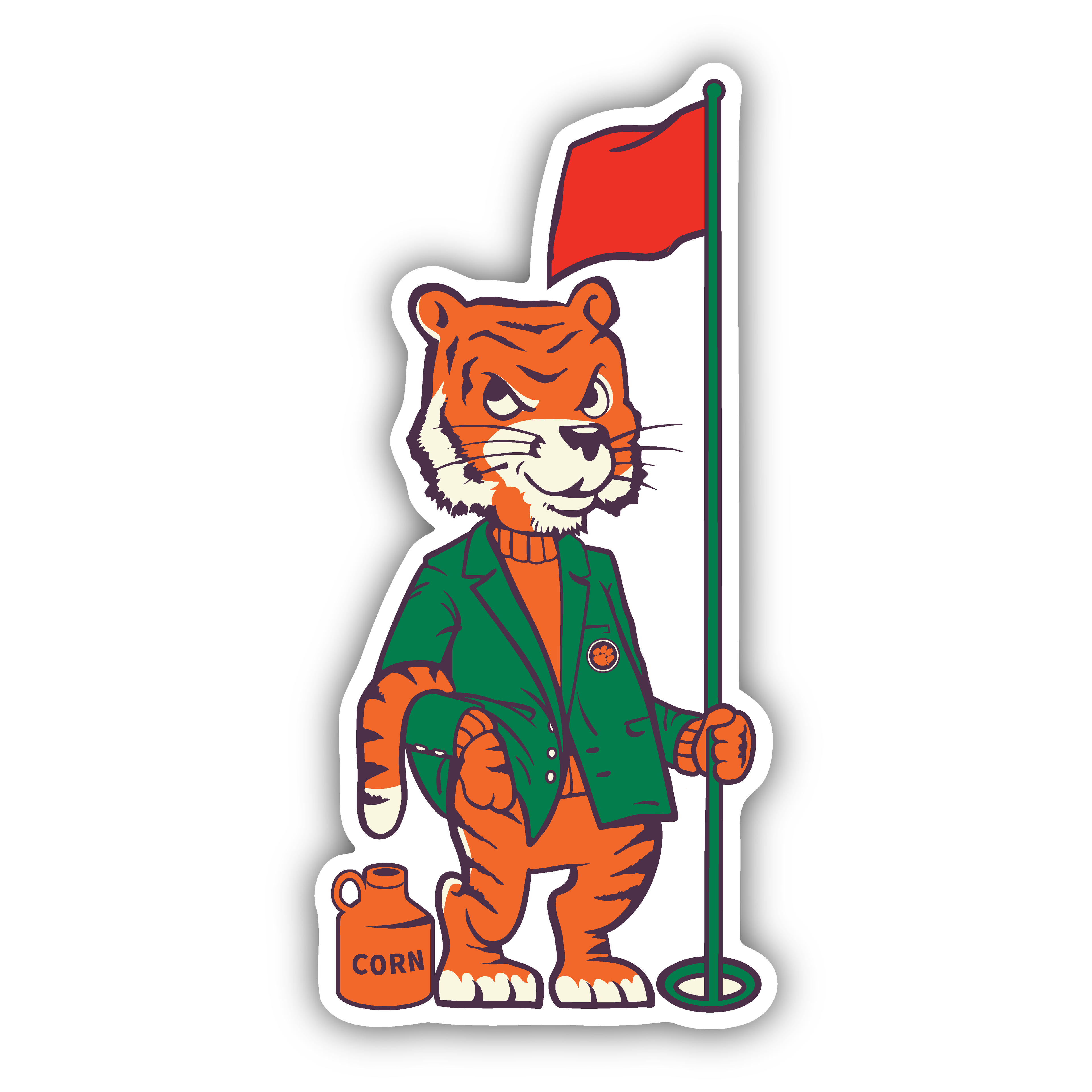 Augusta Tiger Decal - (Multiple Sizes)