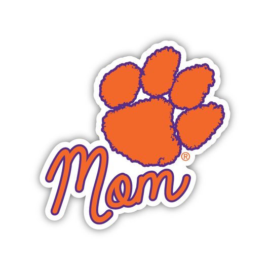 Tiger Paw Mom Decal