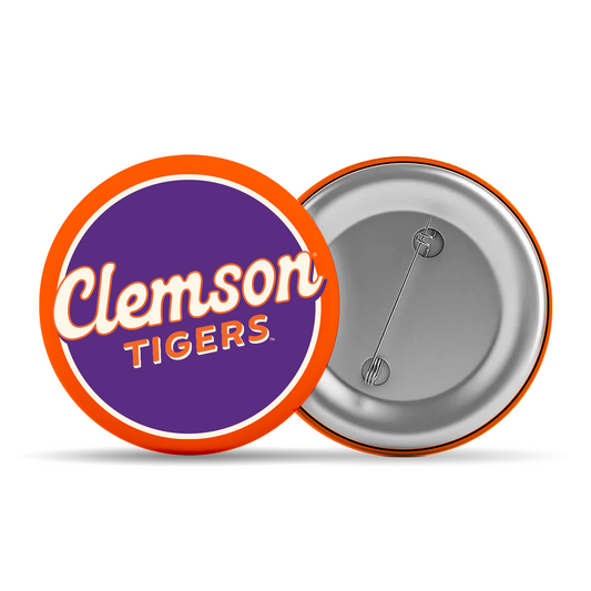 3" Clemson Tigers Button