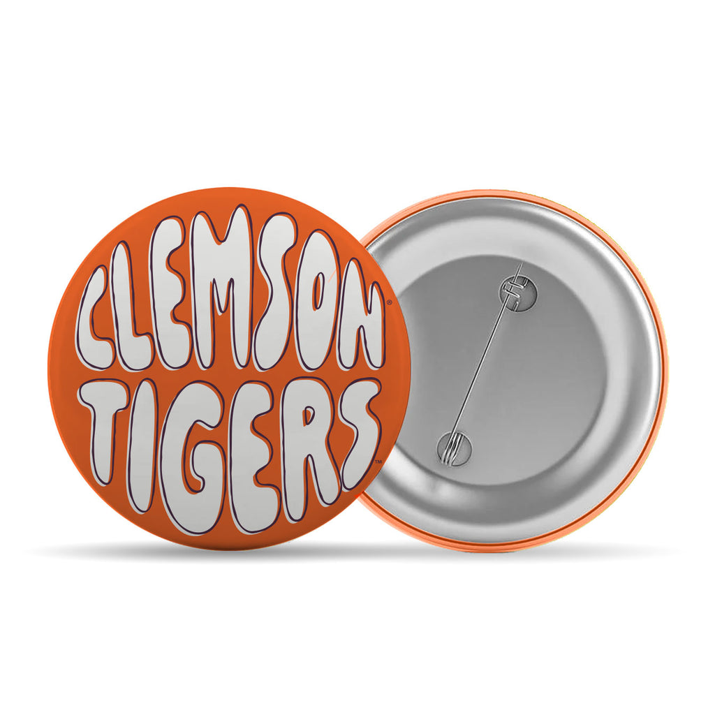 3" Bubbly Clemson Tigers Button