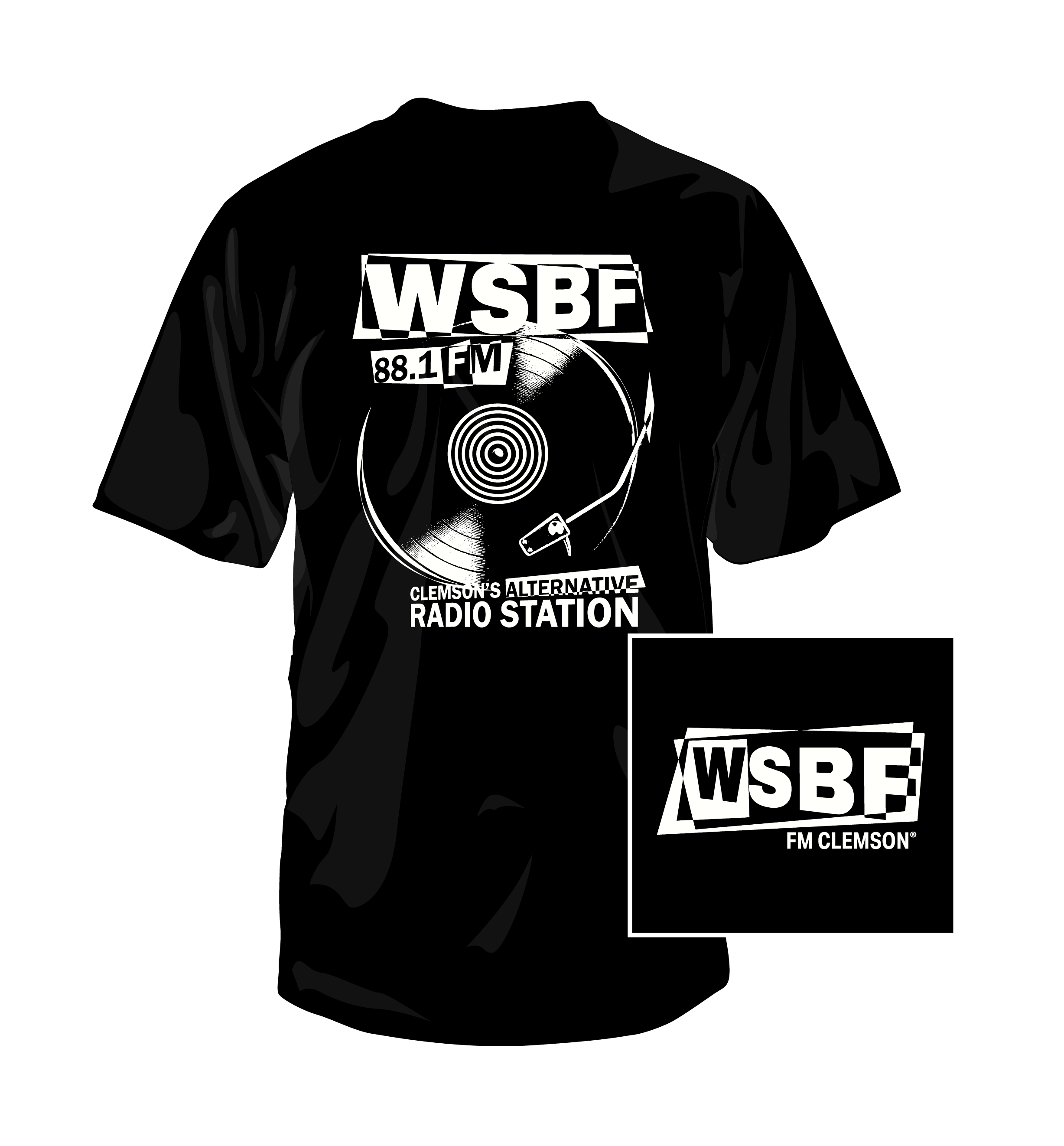 (Pre-Order) WSBF FM Clemson Record- Black