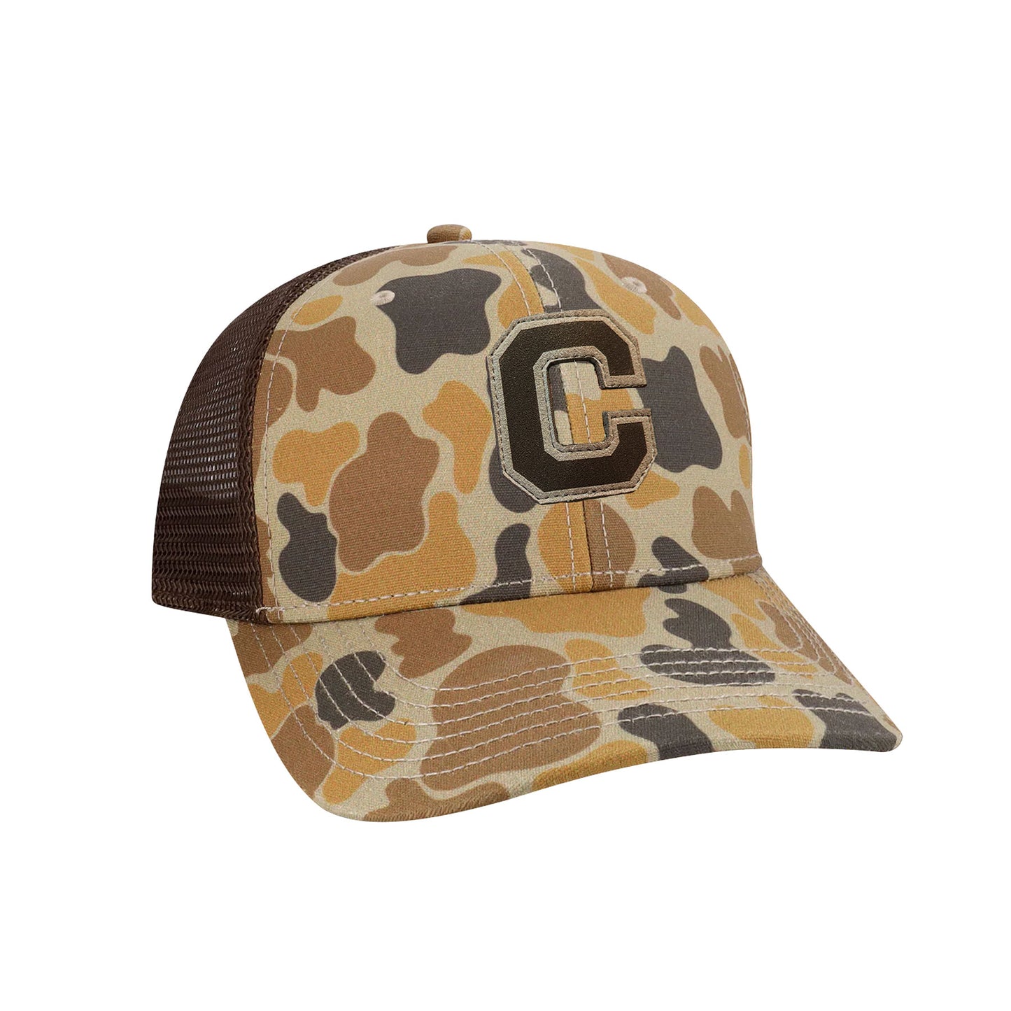Camo Block C Mid-Trucker - (Multiple Colors)