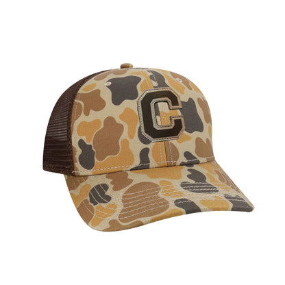 Camo Block C Mid-Trucker - (Multiple Colors)