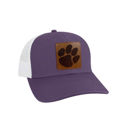 Clemson Paw Leather Patch Trucker- (Multiple Styles)