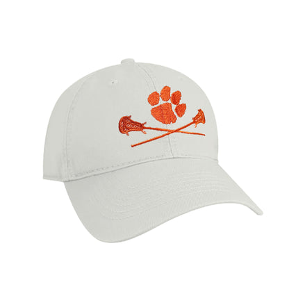 Clemson Paw Lacrosse Twill Hat- (Multiple Colors)