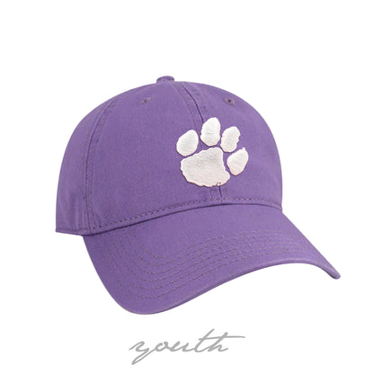 Youth Clemson Paw Twill Hat (multiple colors)