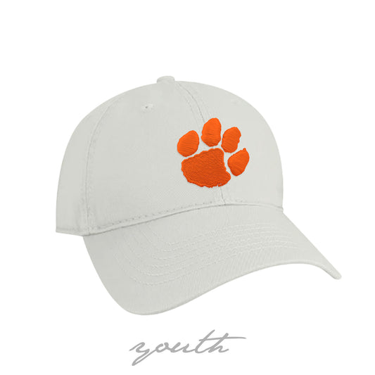 Youth Clemson Paw Twill Hat (multiple colors)