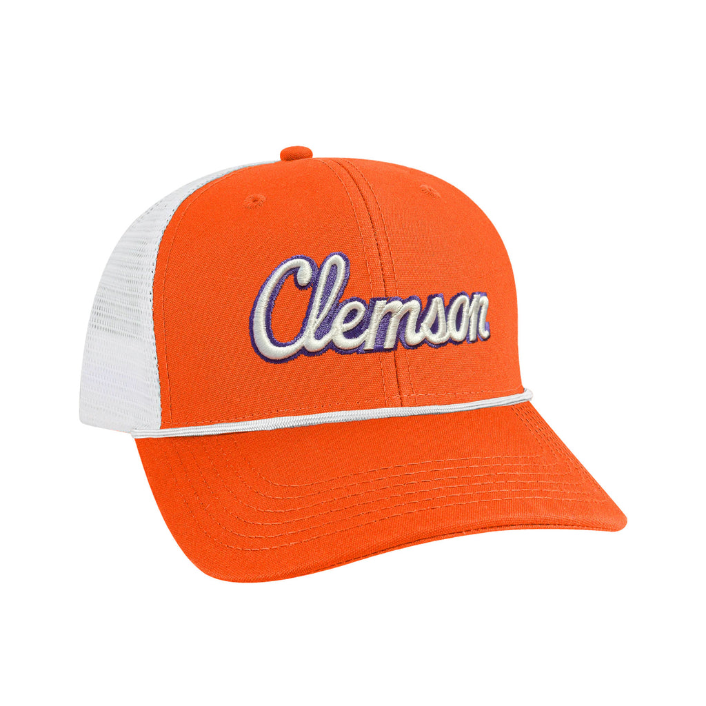 Clemson Script Merchandise Clemson Script Corded Trucker - (Multiple Styles) – Tigertown Graphics