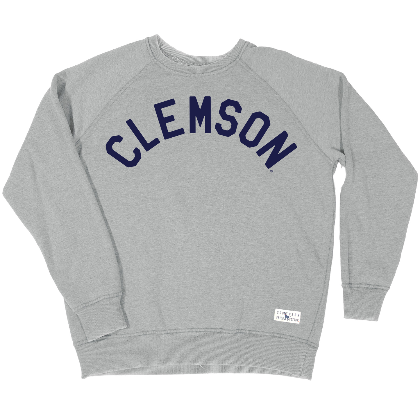 Clemson Varsity Arch Crew Grey