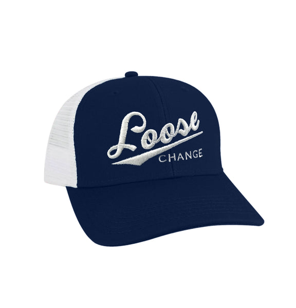 Loose Change Script Trucker Hat (Multiple Colors) Tigertown Graphics