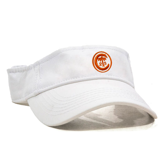 Clemson Ring Crest Visor in White