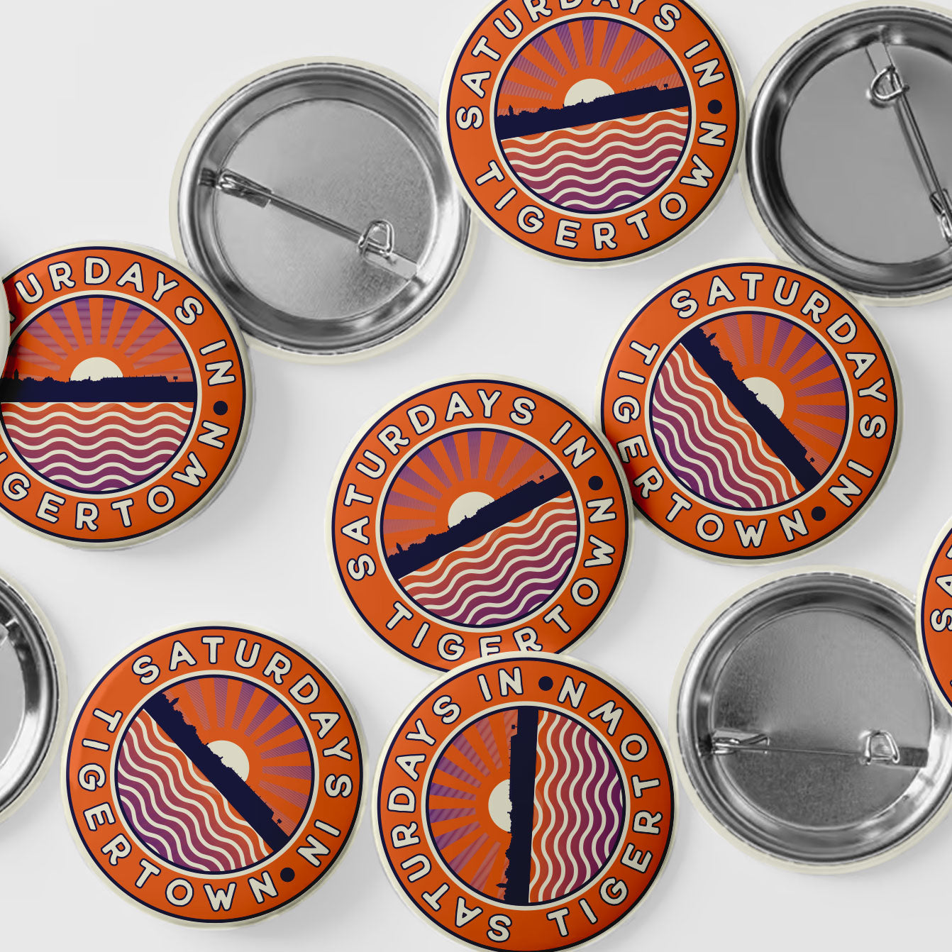 3" Saturdays in Tiger Town Button