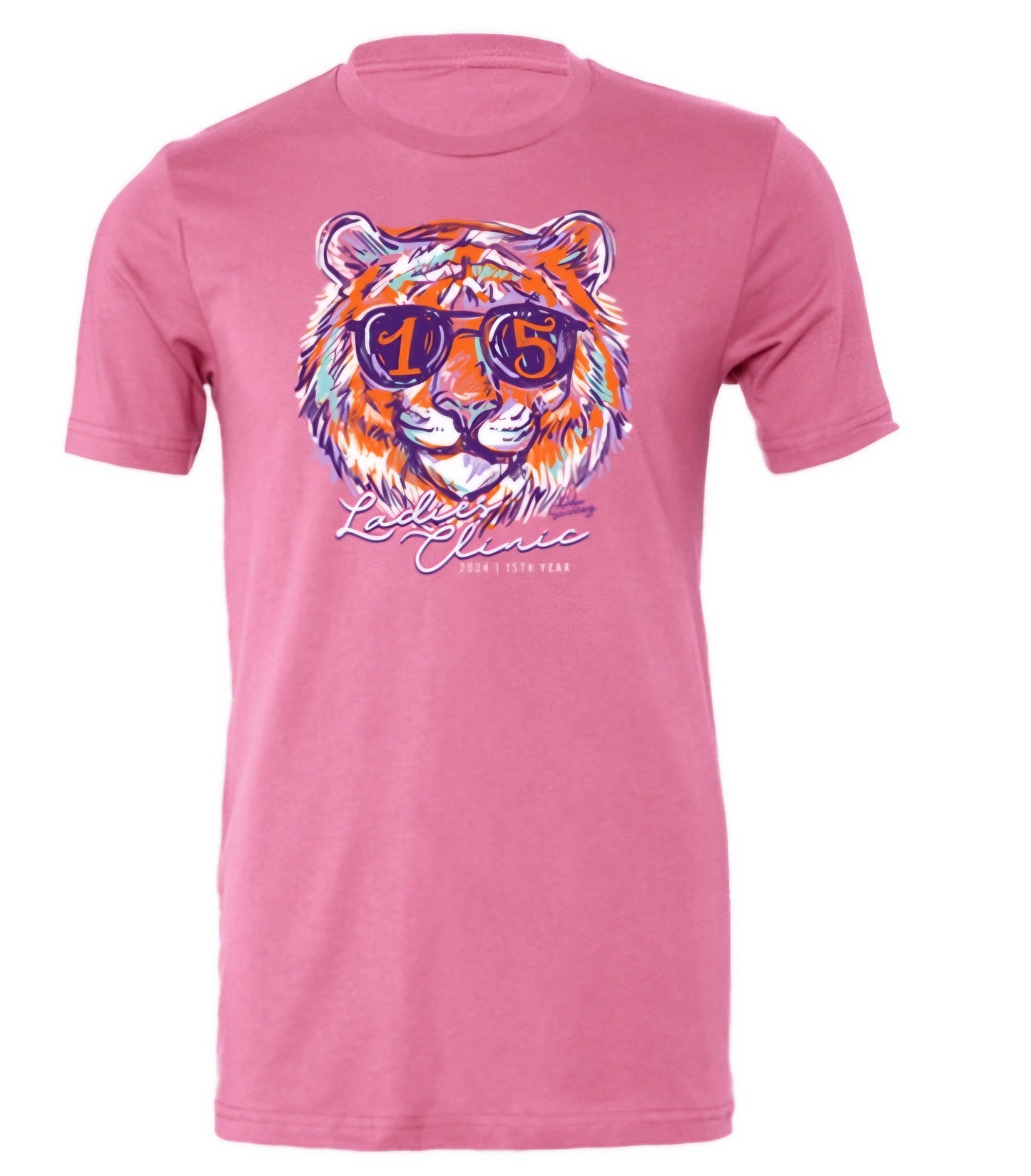 Dabo's Swinney's 15-year Anniversary Ladies Clinic Tee- Charity Pink Short Sleeve