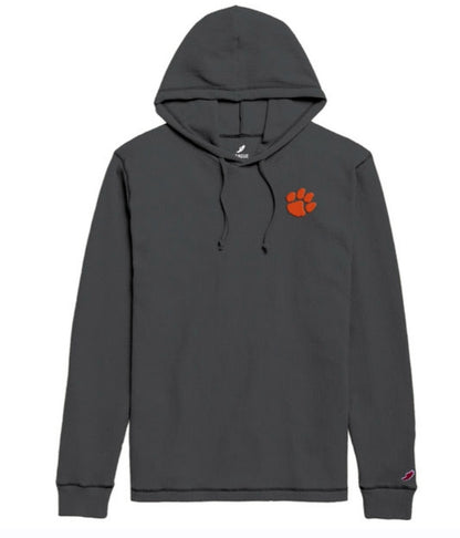 Clemson Paw Waffle Hoodie- (Multiple Colors)