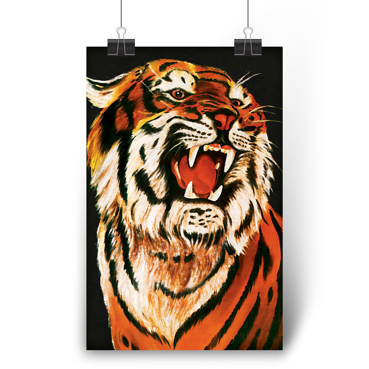 Tiger Paper Poster